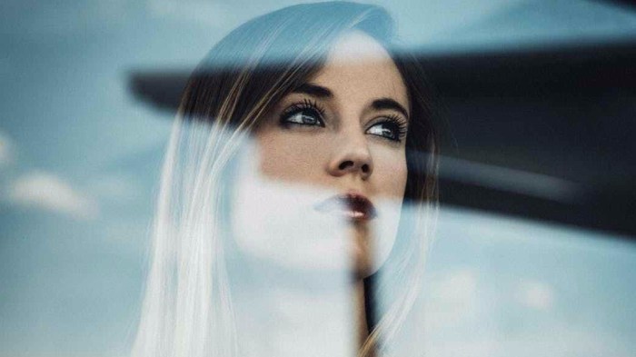 woman wearing striped shirt